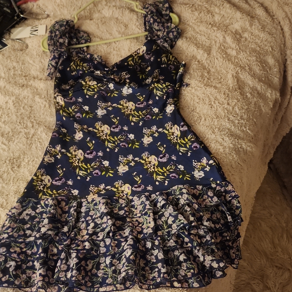 Floral Blue Kids Dress